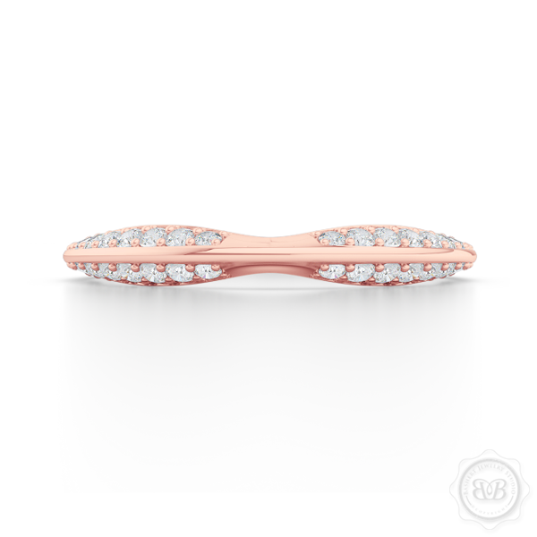 Knife-Edge Diamond Wedding Band BASHERT JEWELRY Bashert Jewelry