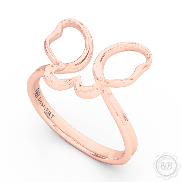 Dainty Open Wings Butterfly Fashion Ring Handcrafted in Romantic Rose Gold. Free Shipping USA. 30Day Returns. BASHERT JEWELRY | Boca Raton, Florida