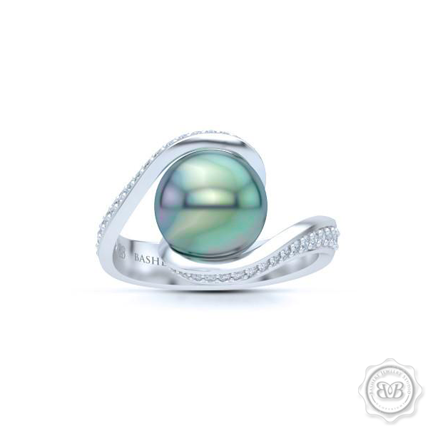 Pearl Infinity Unique Infinity Pearl Engagement Ring | BASHERT JEWELRY - Bashert Jewelry