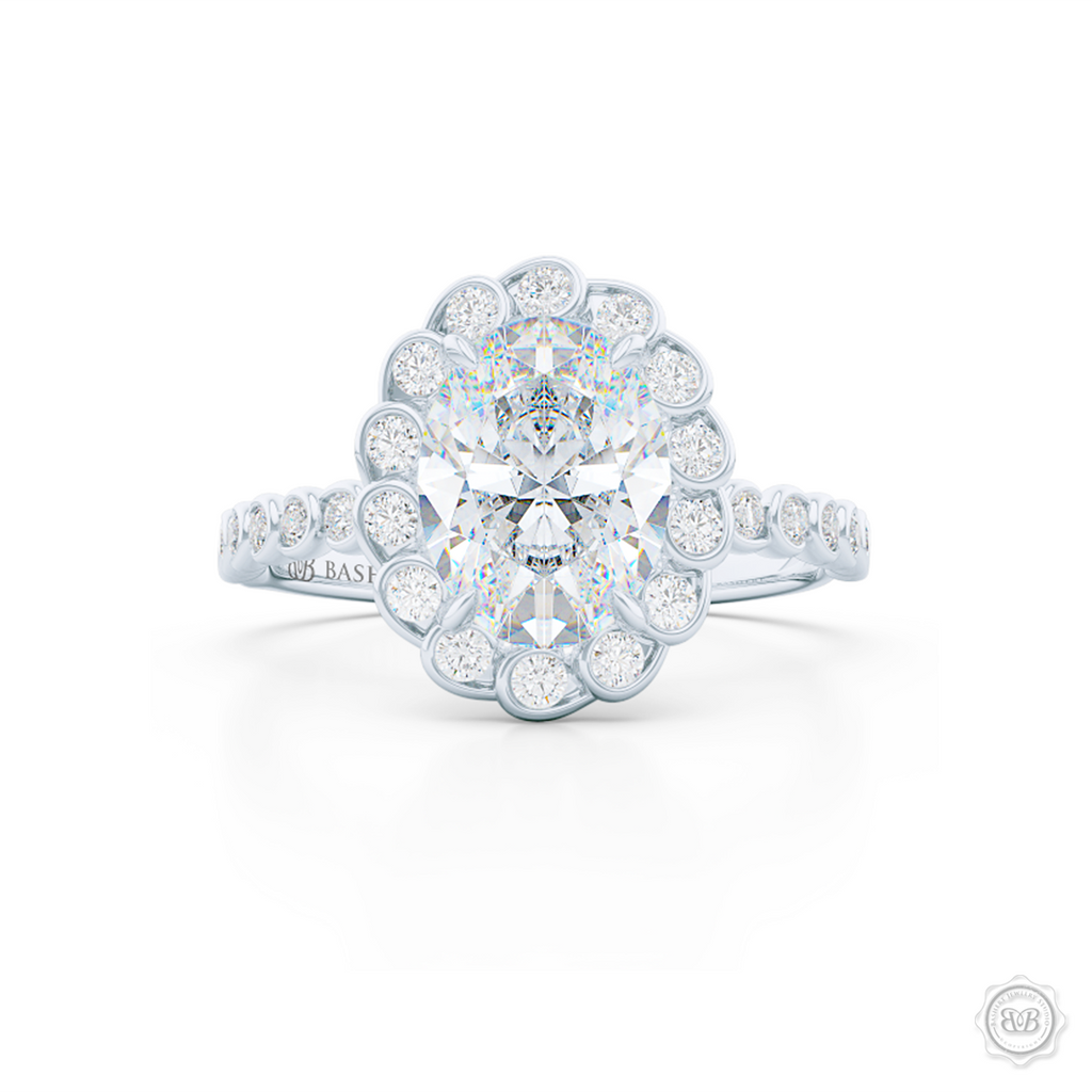 Refined Crown Diamond Ring with Side Diamonds - Tailored Jewel