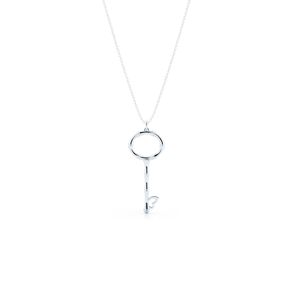 14K Yellow Gold Key Necklace